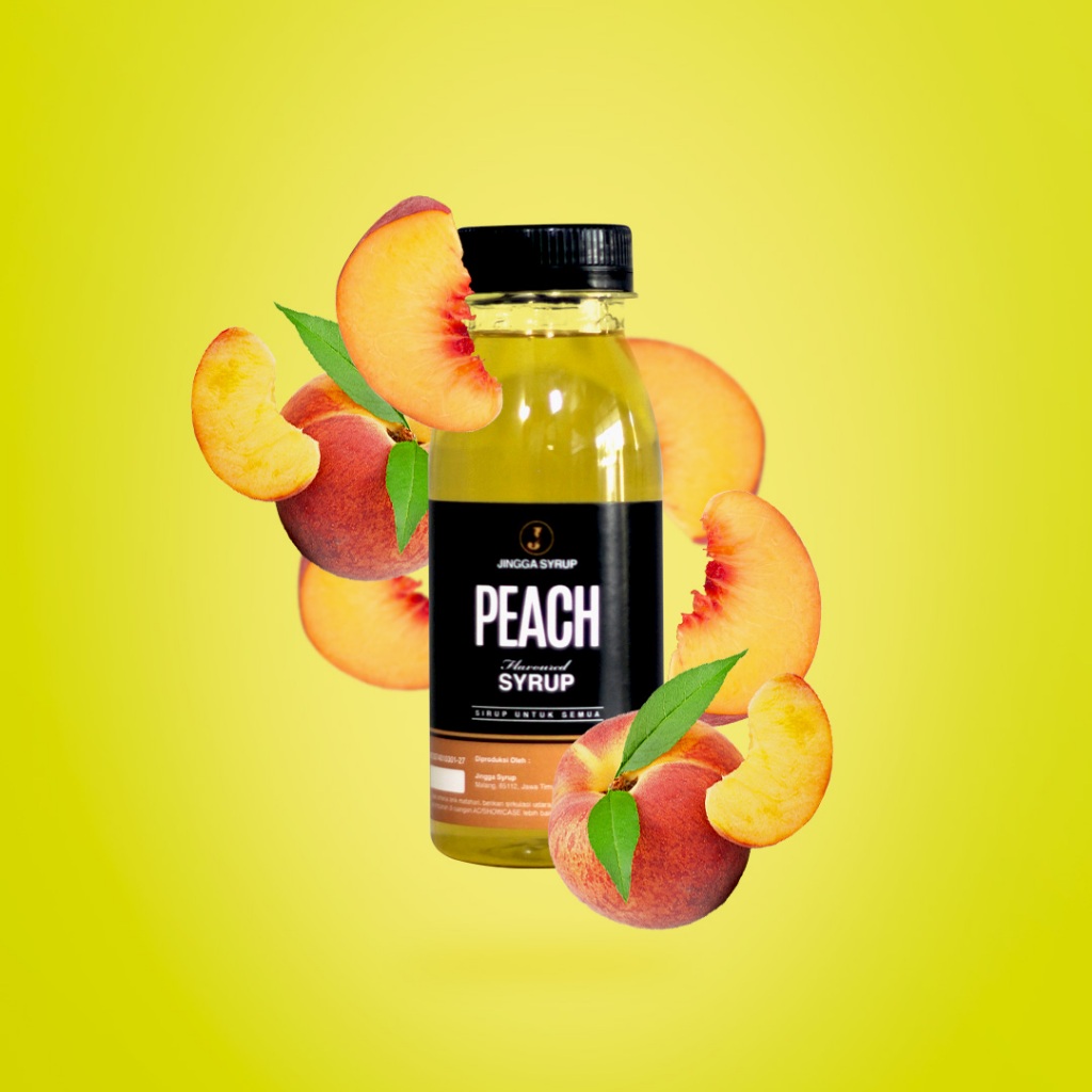 

JINGGA Peach Syrup 100ml - Sirup Flavor Peach Untuk Mocktail Cocktail Dessert Tea