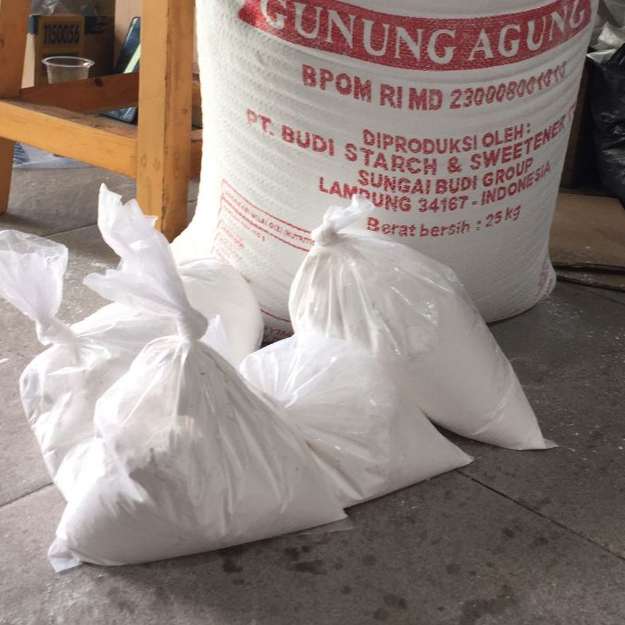 

Tepung Tapioka Repack 1kg Tepung Sagu Cap Gunung