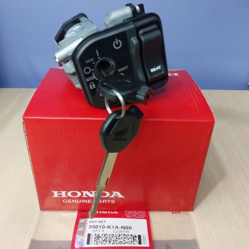 Key Set Kunci Kontak Motor Honda Beat Deluxe Beat Street Beat Led Genio Scoopy New K2F