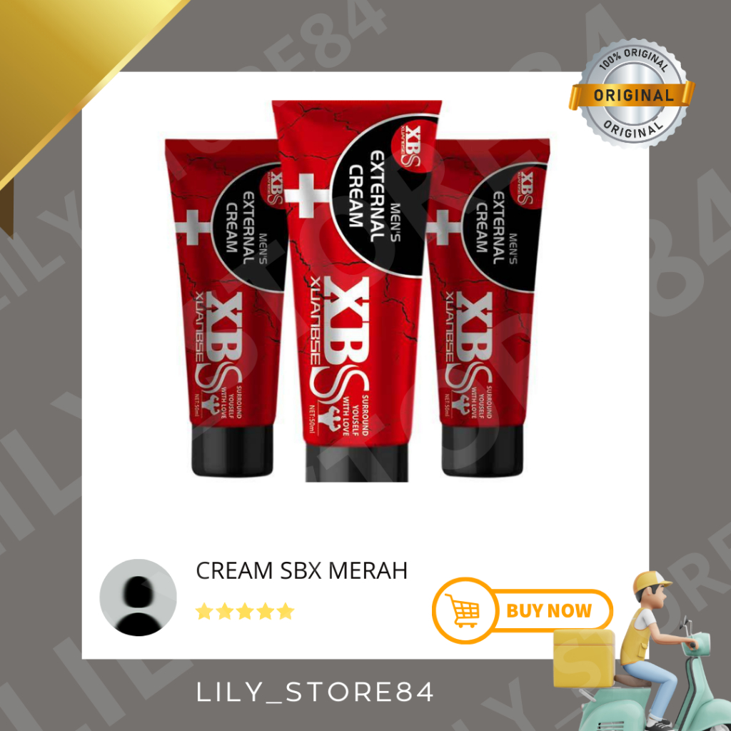 Lilystore84-Cream hot xbs merah