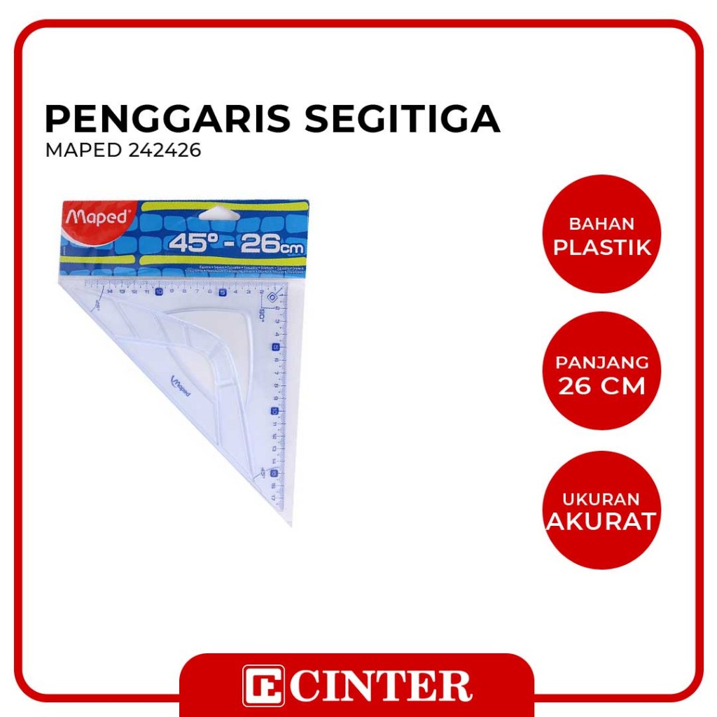 

MAPED - GRAPHIC / PENGGARIS GRAPHIC 26 CM 45 " SQUARE 242426