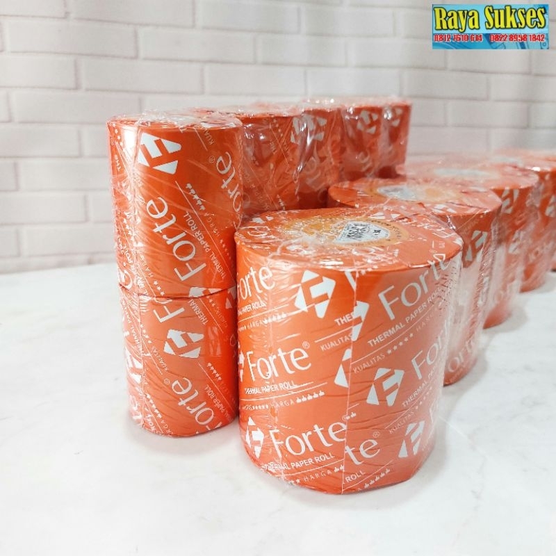 

Kertas Thermal Roll Forte 57×47mm 80×80mm/Kertas Kasir Forte