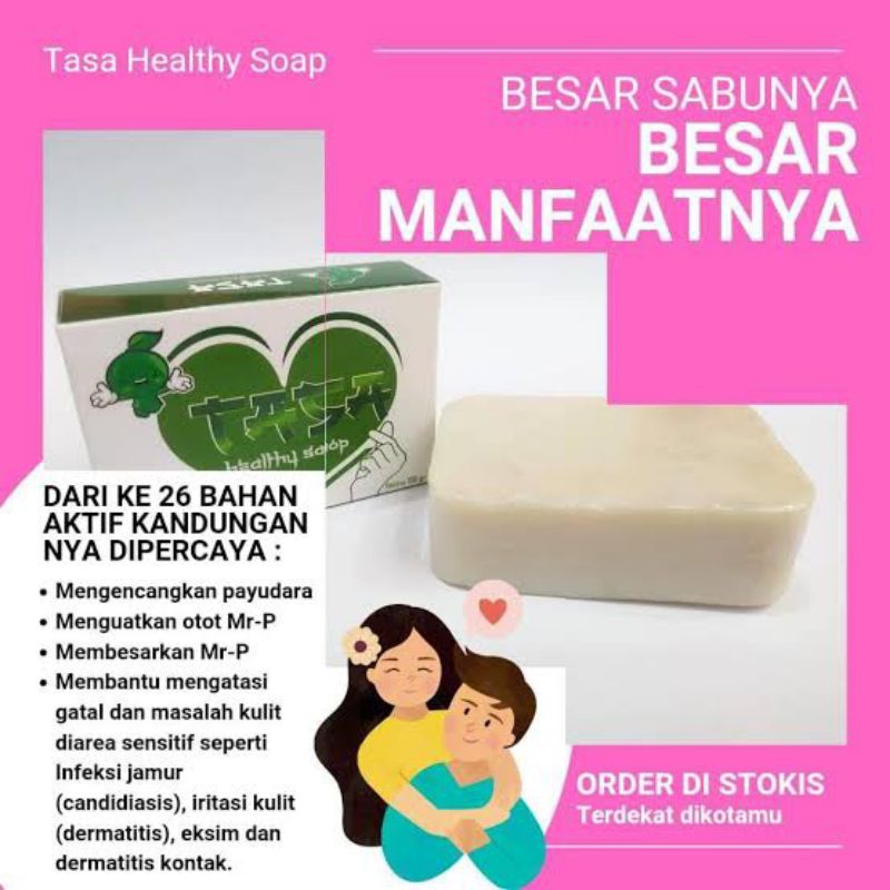 sabun TASA healthy soap sabun pembesar payudara dan Mr P.80gr BPOM