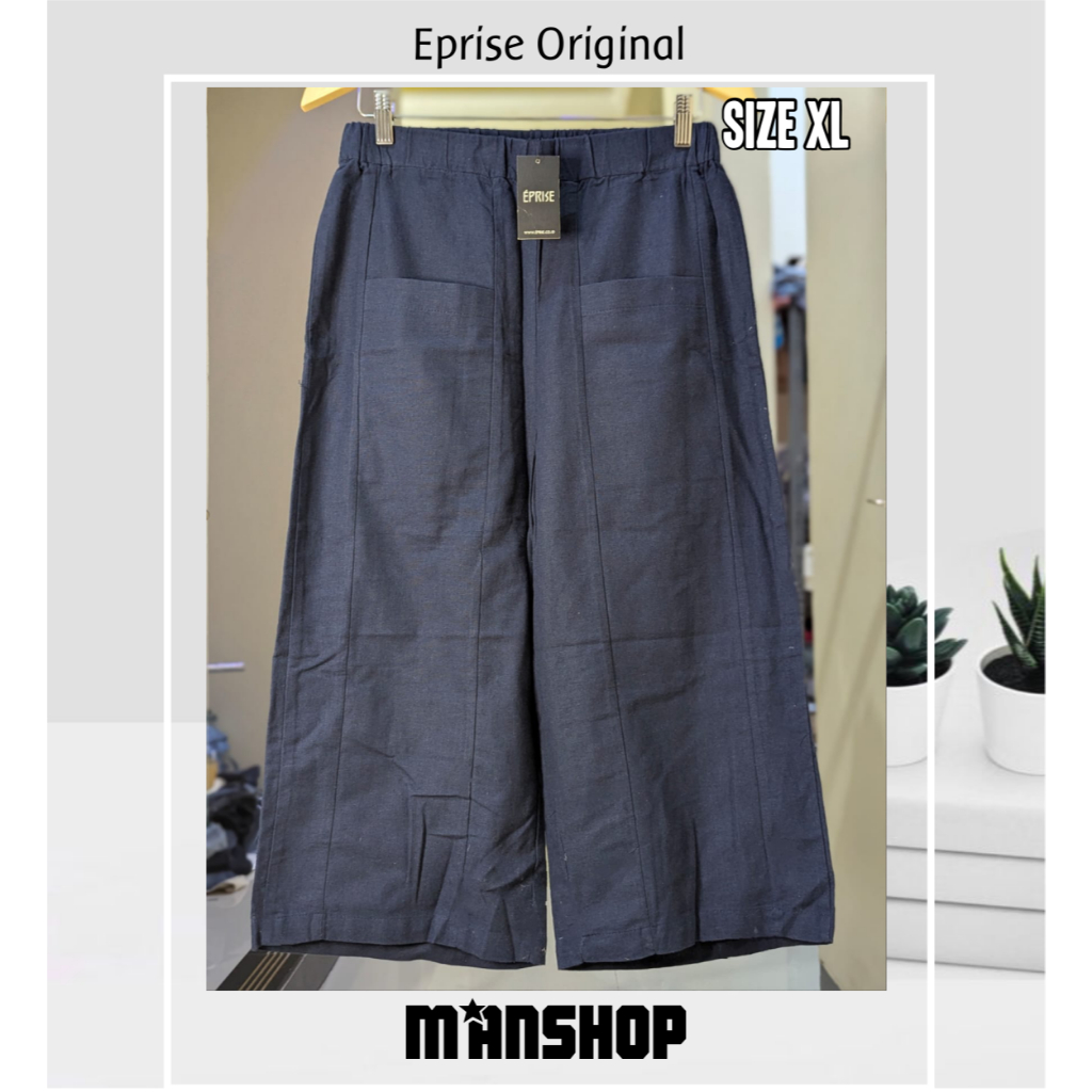 Eprise Wide Pants Celana Kulot Wanita Kantong didepan Original