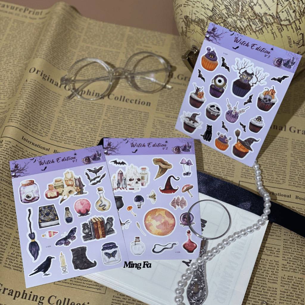 

Sticker Haloween Hiasan Haloween Sticker Tema Witch Sticker Halowen Sticker Penyihir Sticker Serem