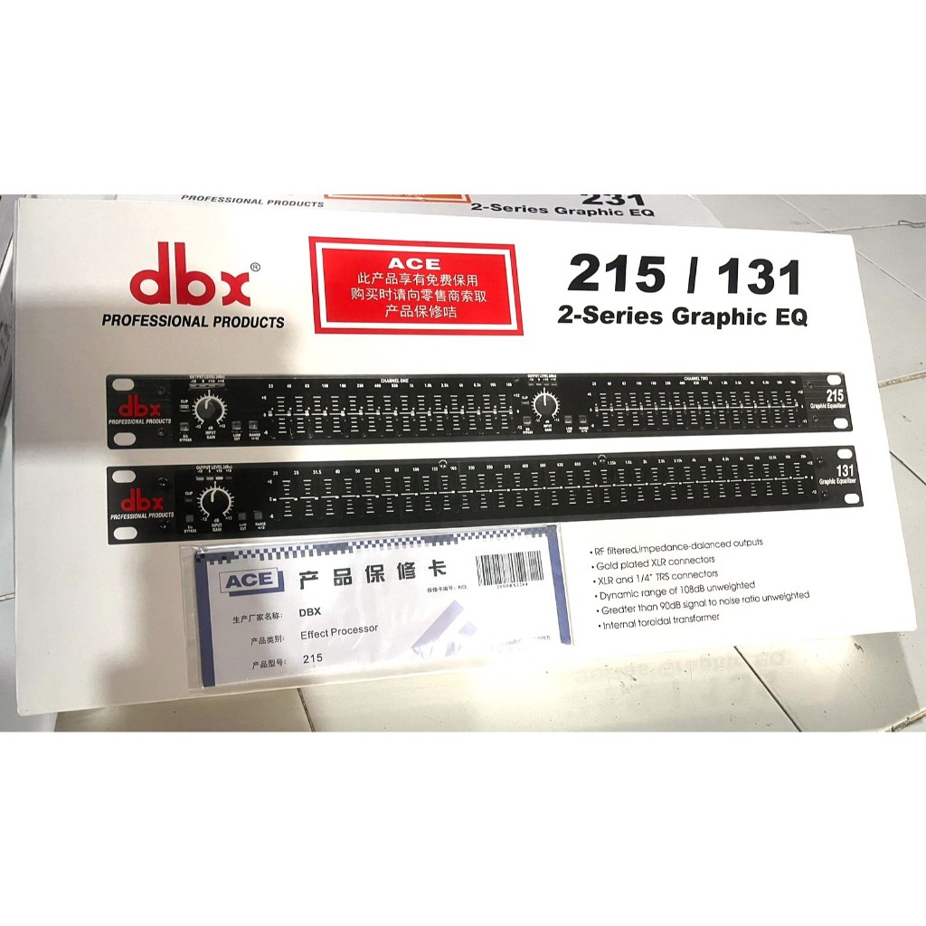 Equalizer Dbx 215 Original Equaliser Model Dbx215 2 Series Graphic Eq