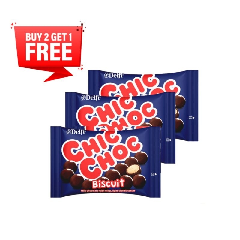 

[BUY 2 GET 1 FREE] Delfi Chic Choc Bola Biskuit Lapis Coklat