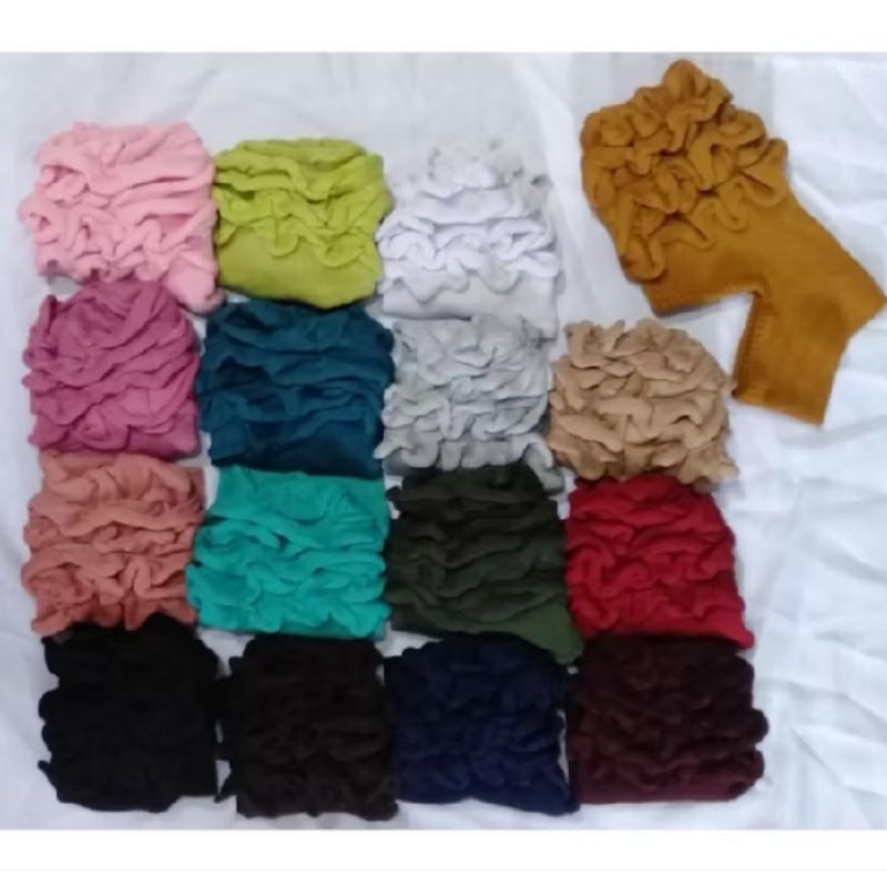 Ciput anbud Cepol konde anti budeg rajut dalaman inner hijab kerudung