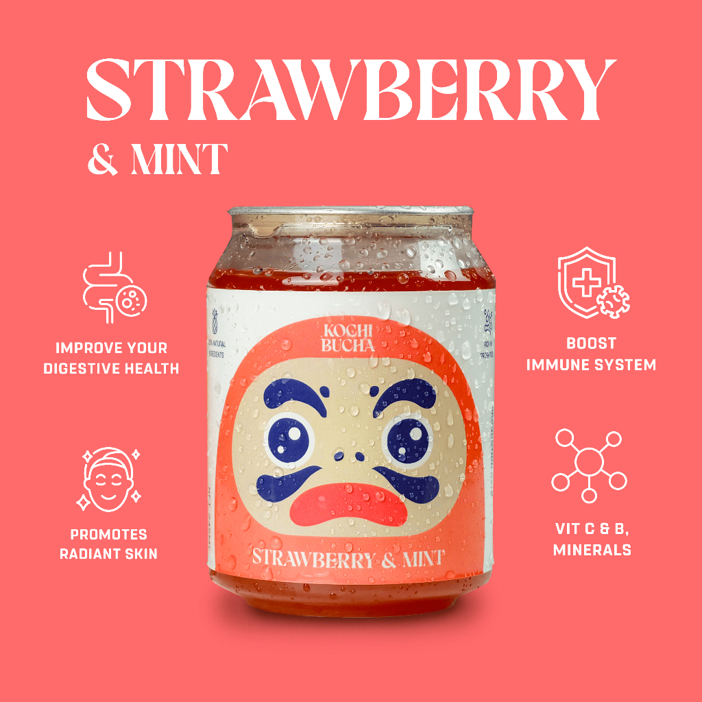 

Kombucha Strawberry & Mint - 250 mL Kochibucha