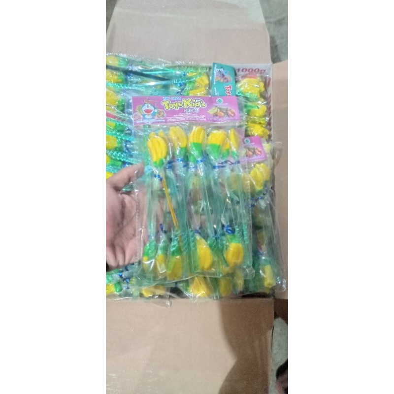 

PERMEN TUDING MOTIF PISANG/LOLIPOP