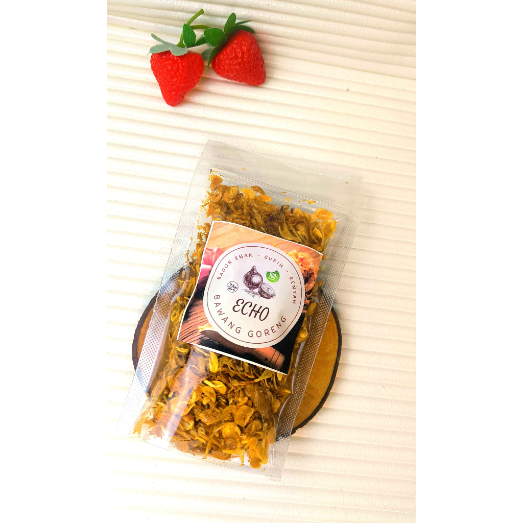 

Bawang Goreng ECHO PREMIUM Tanpa Campuran Tepung dan MSG 100% - Ready Stock SELALU FRESH