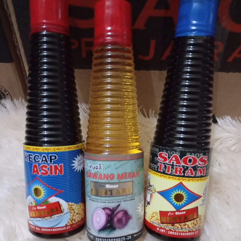 

kecap asin, minyak bawang merah, saos tiram (paket 3c)