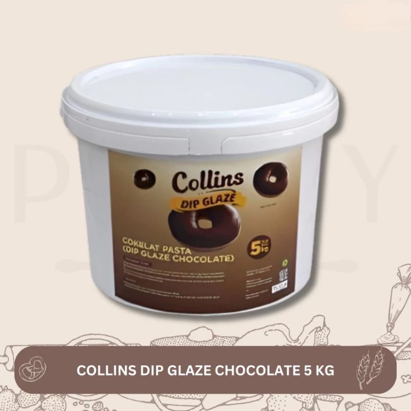 

COLLINS DIP GLAZE COKLAT 5KG/TOPPING DONAT