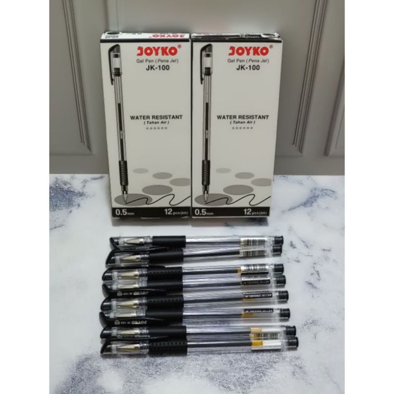 

promo 6pcs pulpen JK100 hitam