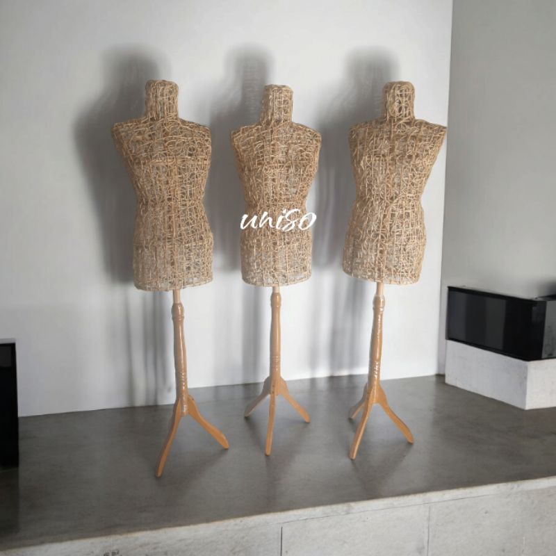 Boneka Patung Manekin Badan / Manekin Rotan / Manekin Patung Baju / Manekin / Boneka Rotan / Patung