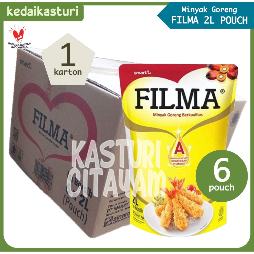 

Filma 2 Liter Minyak Goreng - 1 Karton x 6 Pouch