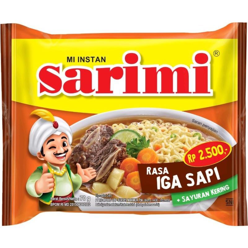 

Mie Instan Sarimi Rasa Iga Sapi 1 dus / 40 pcs