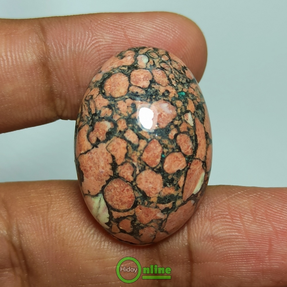 BATU AKIK PIRUS PINK BORNEO FULL URAT BIG SIZE REPLIKA