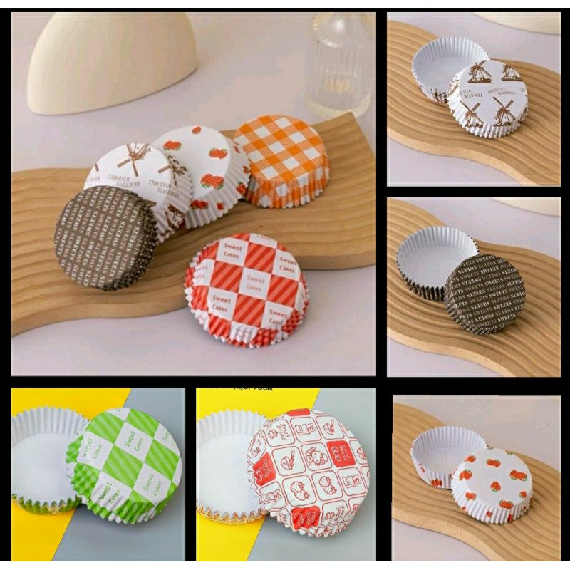 paper cup roti/paper cup case roti kertas roti bentuk bulat