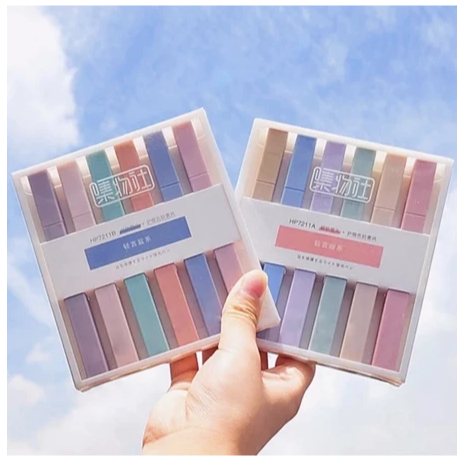 

Stabilo highlighter pastel marker Highlighter marker Morandi color&Macron pastel double tip 6 colors