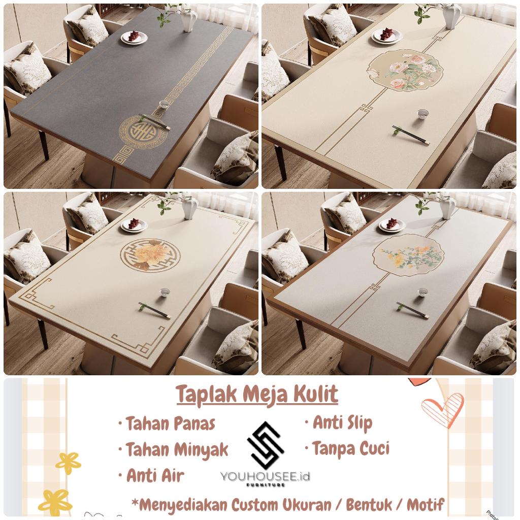 Taplak Meja Kerja Motif Anti Air/Alas Meja Makan Anti Air/Taplak Meja Tamu/Taplak Meja Aesthetic/Tap