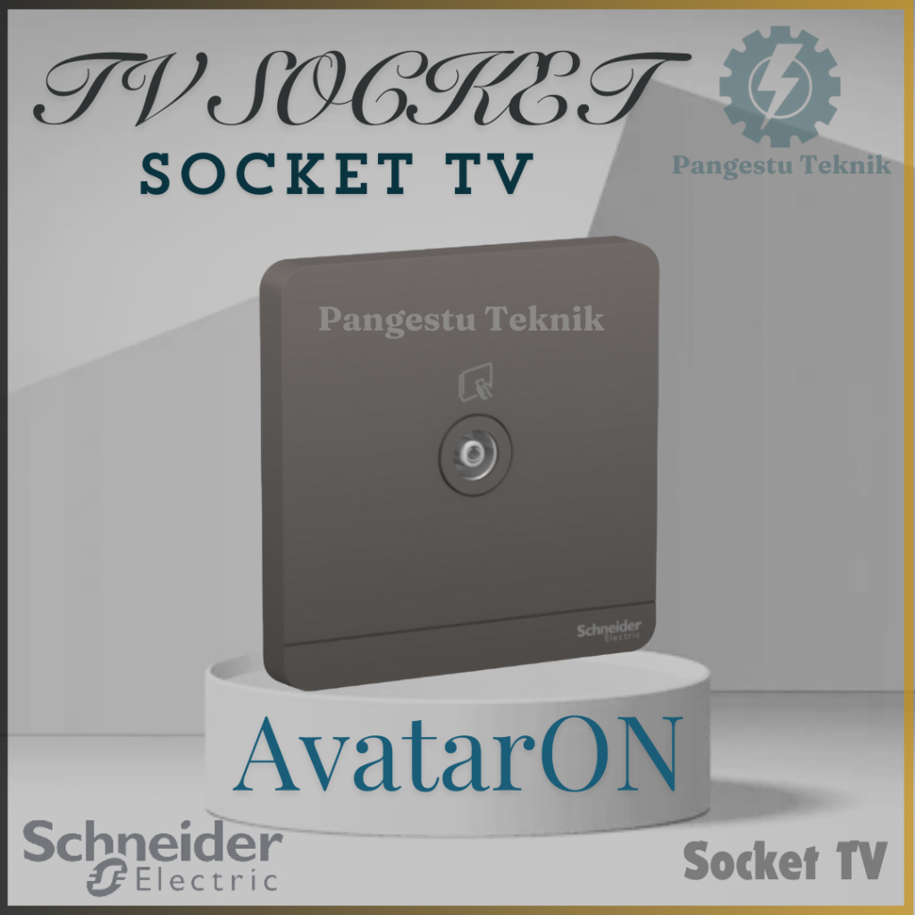 Schneider TV Socket / AvatarON GREY