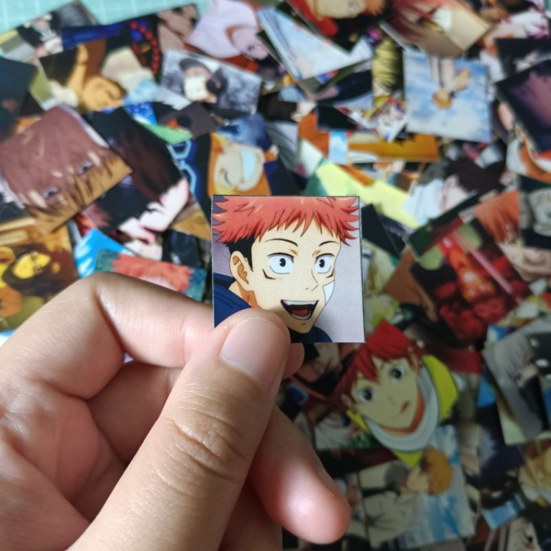 

(Isi 100 sticker) Sticker Seal Mini Freebies Anime | Sticker Seal | Sticker anime Mix Random | Mini Sticker Anime | Jujutsu kaisen bnha bluelock