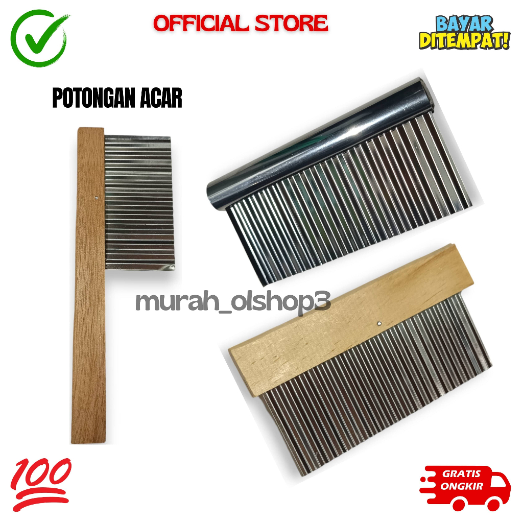 Pisau Pengiris Kentang/Gobed Pisau Kentang / Pisau Irisan Acar/Pisau Iris Agar