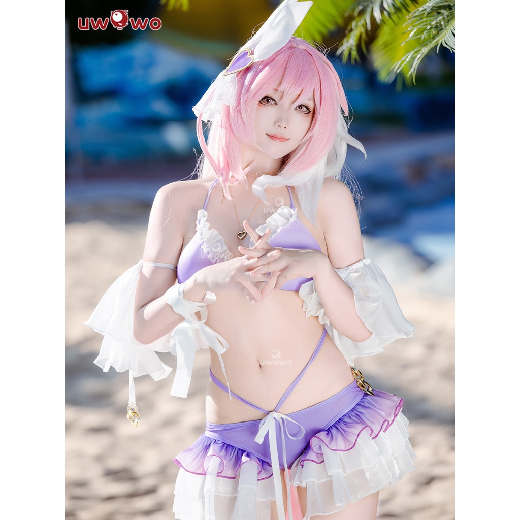 【Uwowo】Honkai Impact 3rd cosplay Elysia cosplay Costume and Elysia Wig