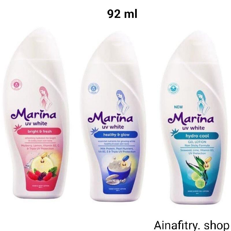 Marina UV White Hand & Body Lotion 92 ml (kecil)
