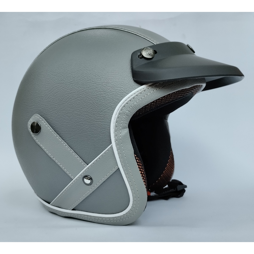 Helm Motor Retro Vintage Jadul Klasik Kulit Termurah Free Pet