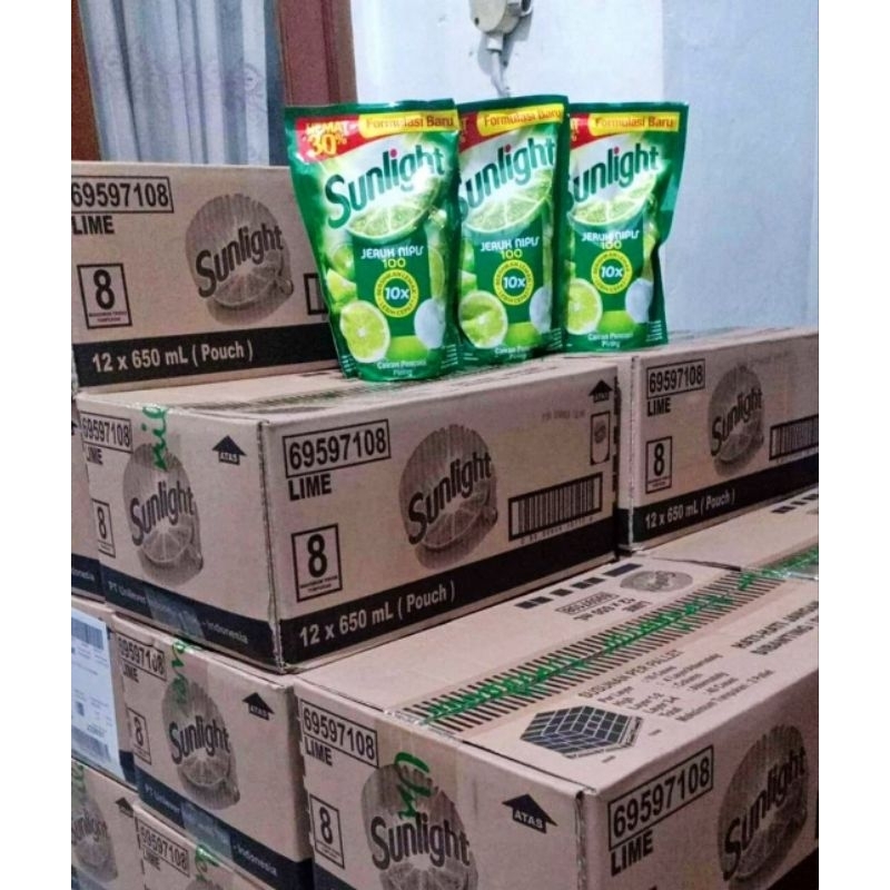 pencuci piring SUNLIGHT 650ml 1dus 12pcs