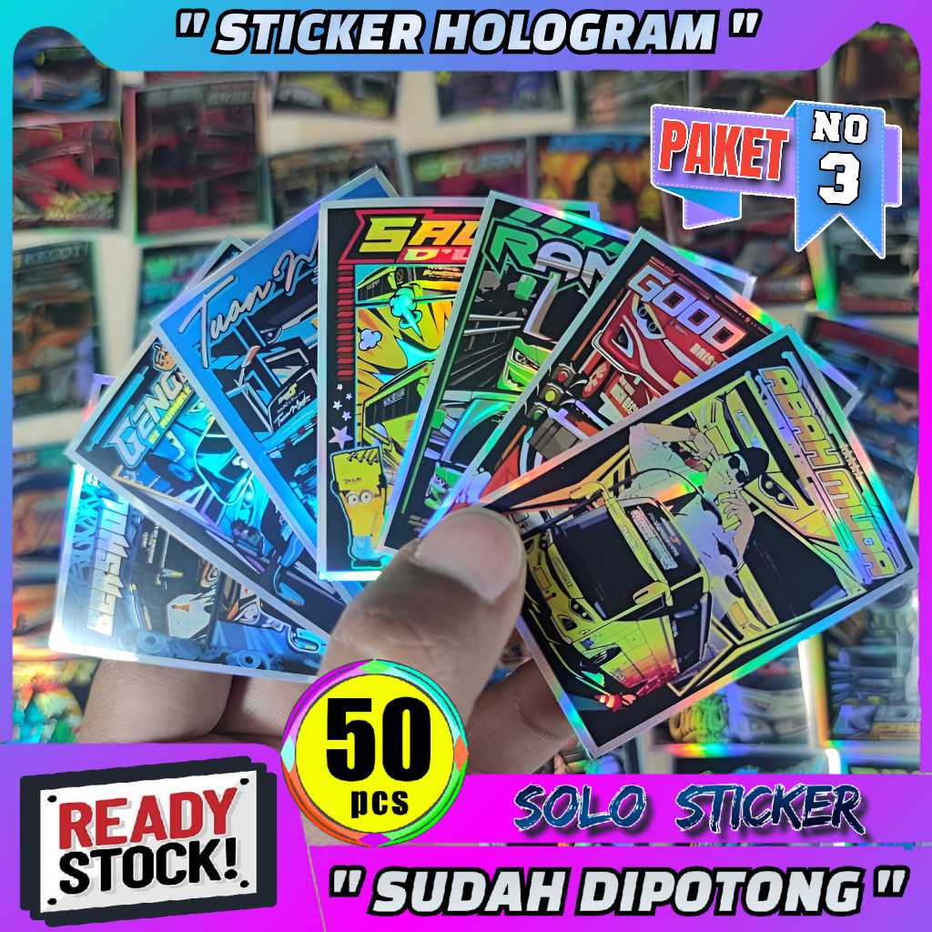 

Setiker Bus Hologram Paket Sticker Bis Isi 50pc SUDAH DIPOTONG Tinggal Tempel