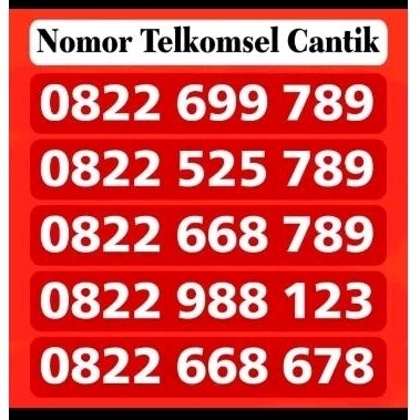 No Cantik Nomer Cantik Perdana TELKOMSEL
