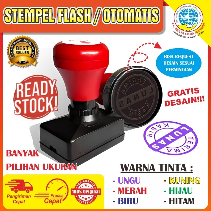 

Stempel Otomatis & Stempel manual || FREE SETTING/DESIGN