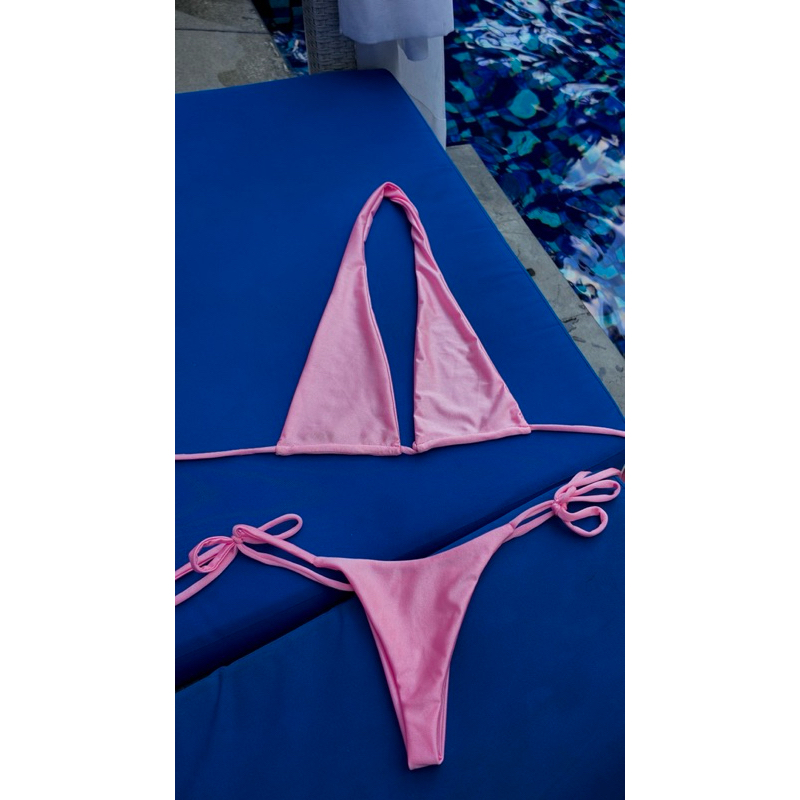 HALTER BIKINI SET triangle swimwear swimsuit thong bikini