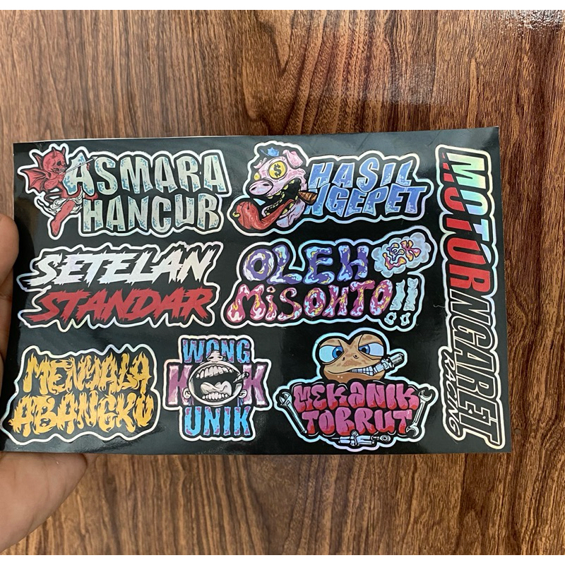 

Sticker Hollogram Al pack Vol 1 Tahan Air