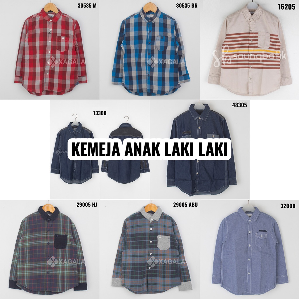 EZIO KIDS KEMEJA ANAK LAKI LAKI TANGAN PANJANG PART3