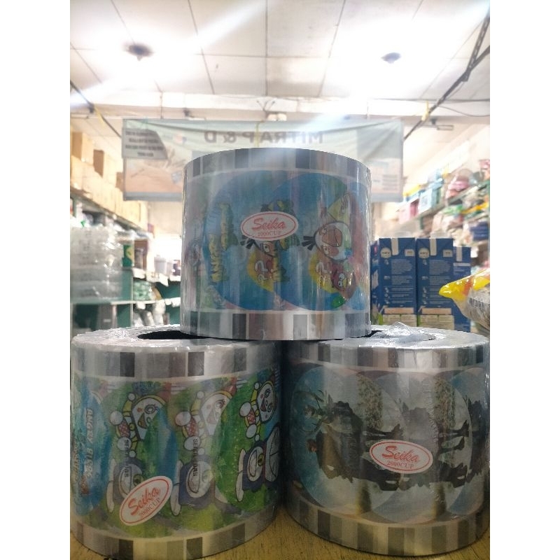 Cup Sealer/Plastik Seal MOTIF "SEIKA" 2000 cup