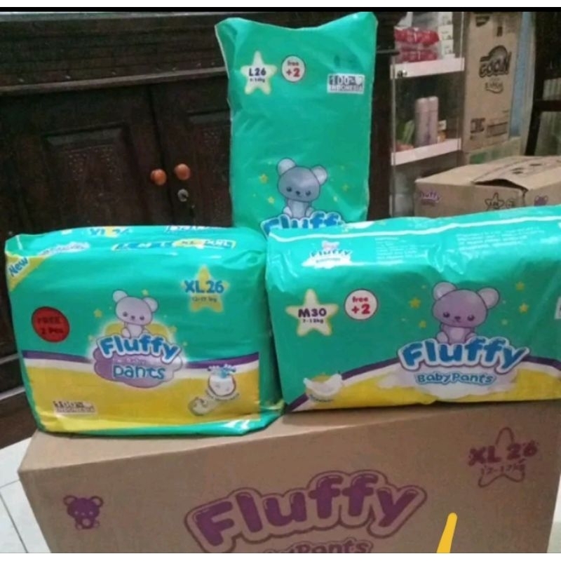 Fluffy popok Baby pants diapers - popok bayi