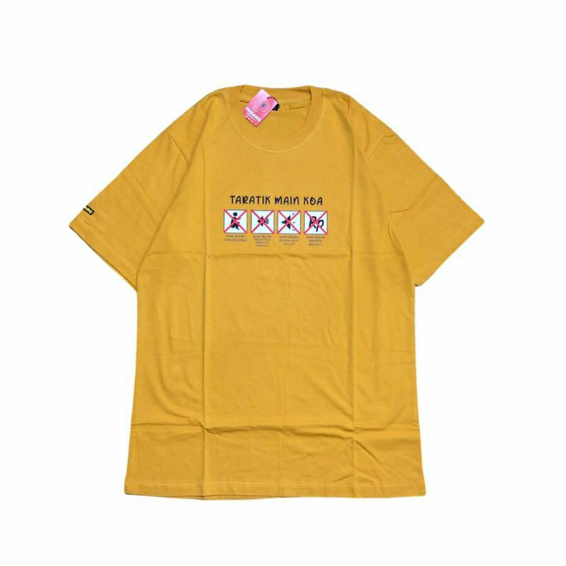 Kaos Sablon Artefact Lengan Pendek - Mustard by PAGARO