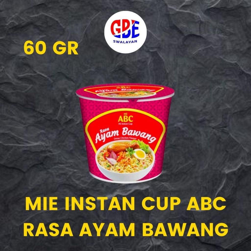 

Mi Instan Cup ABC Rasa Ayam Bawang 60g