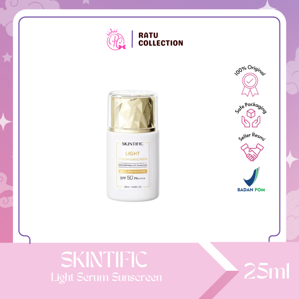 [New launch] SKINTIFIC - Light Serum Sunscreen SPF50 PA ++++ 25ml | Skin True to Skin Tinted Sunscre