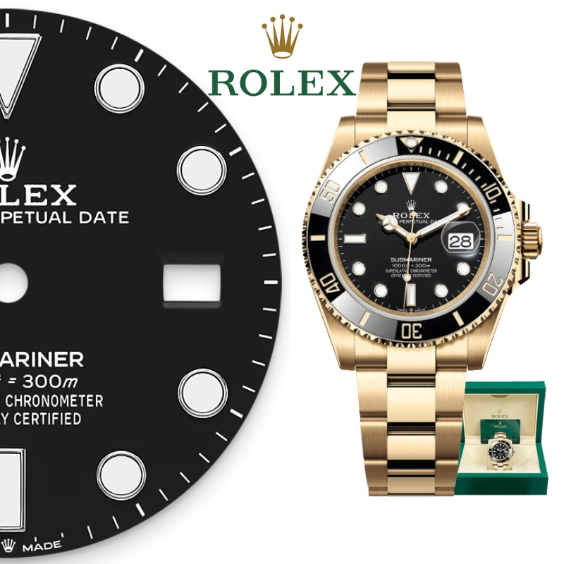 【100% ASLI】Jam Tangan Rolex Pria Submariner Seri M126618In-0002 Dial 41mm emas 18 karat   Automatic 