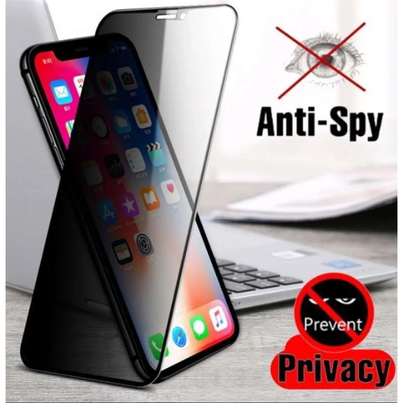 Glass 9H Anti SPY REALME C2 C3 C11 C11Y C12 C15 C17 C20 C20Y C21 C21Y | Tempered Glass Privacy | Ant