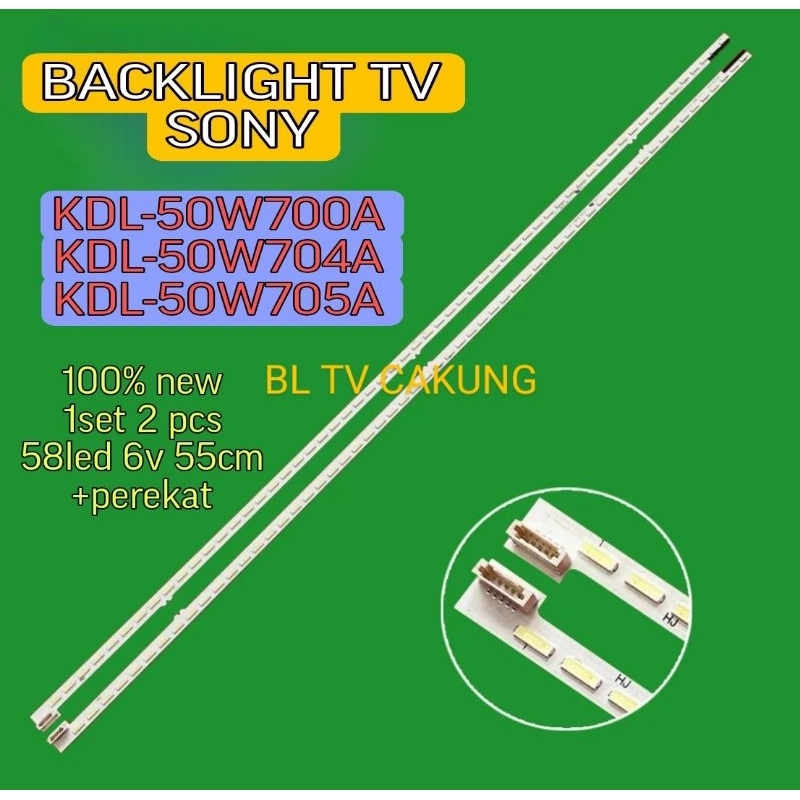LAMPU LED BACKLIGHT BL TV SONY KDL-50W700A KDL-50W704A KDL-50W705A 50W704A 50W705A