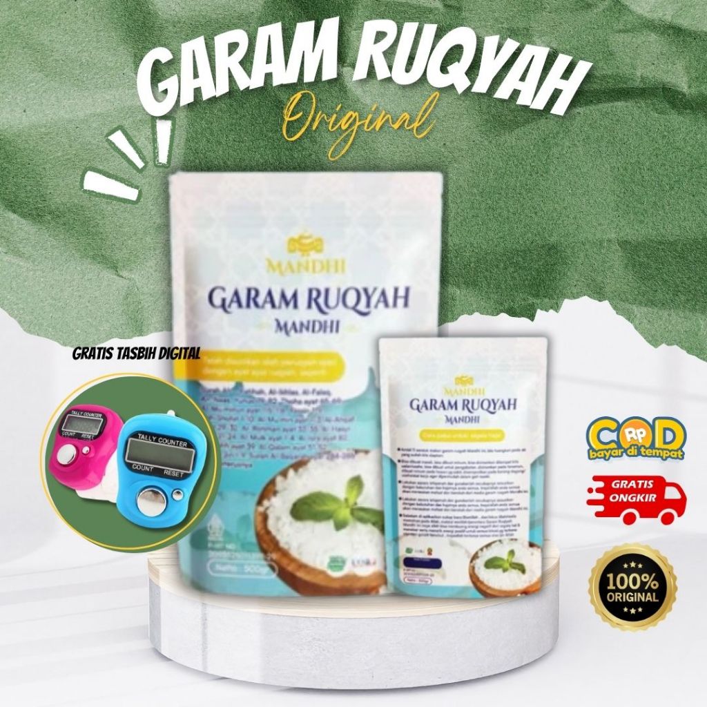 

Garam Maindhi 250 gram - Bonus Tasbih Digital - Rezeki Lancar