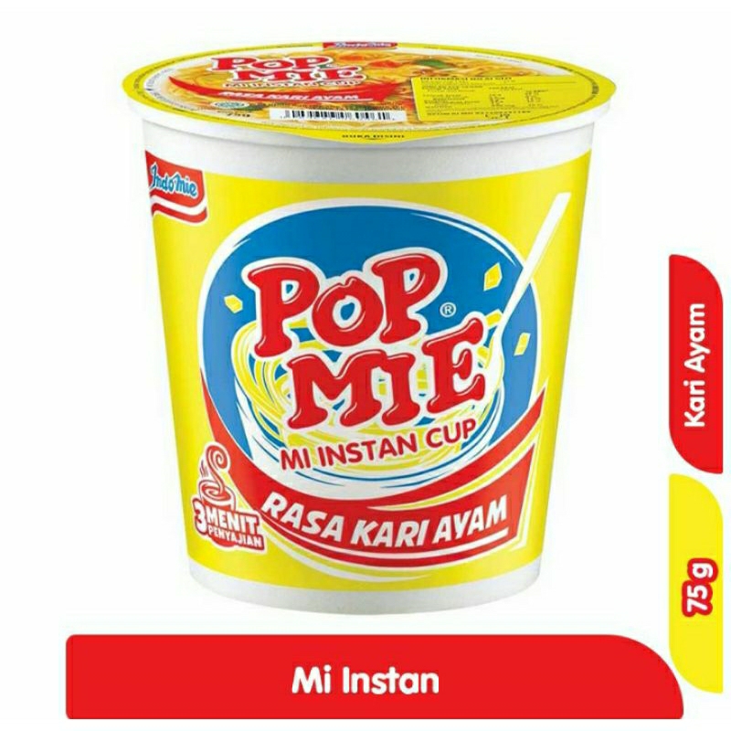 

POP MIE Mi Instan Cup Kari Ayam 75 gram