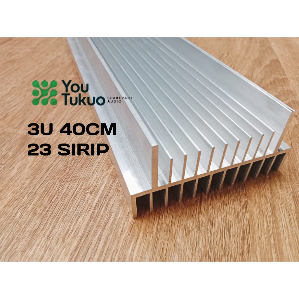 HS 3U 40CM PENDINGIN 23 SIRIP HEATSINK BUILT UP