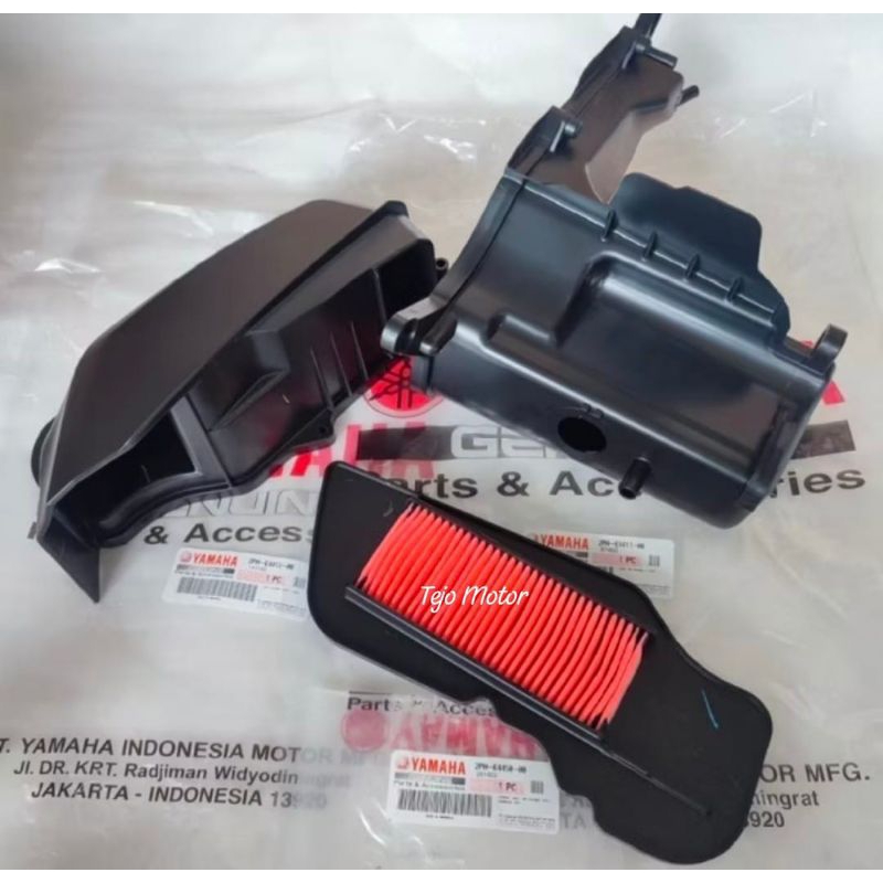 BOX RUMAH FILTER 1 SET 3 PCS MIO M3 / MIO Z 125 / FINO FI 125 / X RIDE 125 ORIGINAL YGP SEPASANG BOX